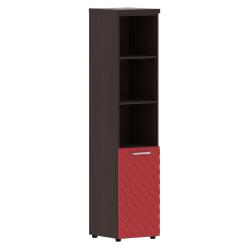 Шкаф колонка с глухой малой дверью и топом (L/R) 435x452x1958