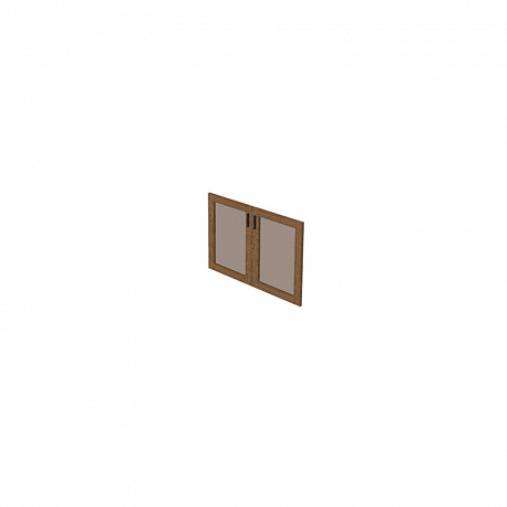 Комплект низких стеклянных дверей